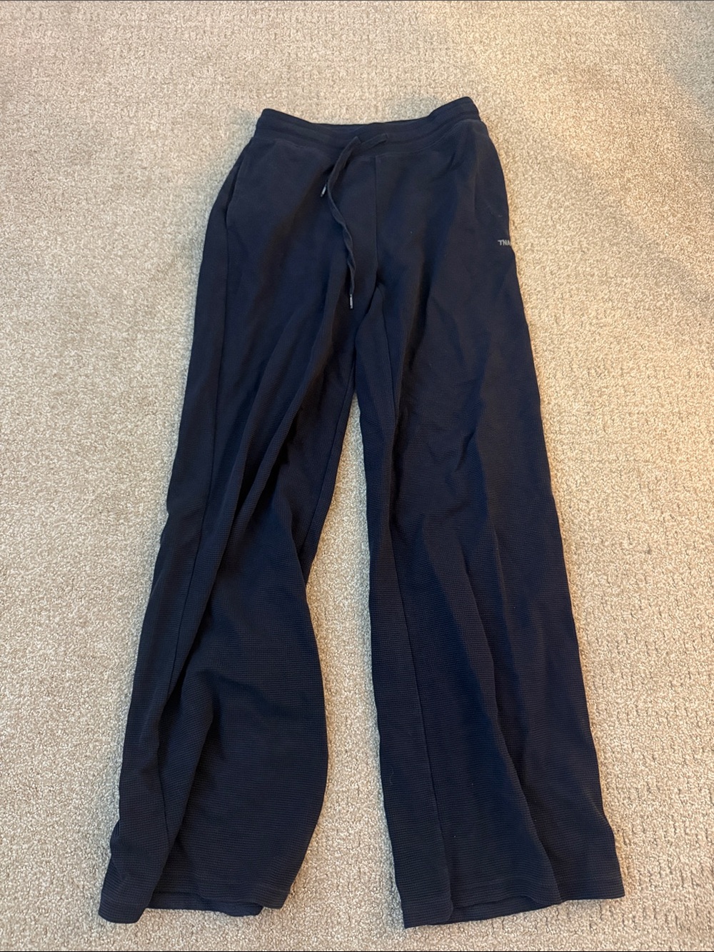 Aritzia Dark Navy Wide-Leg Lounge Pants